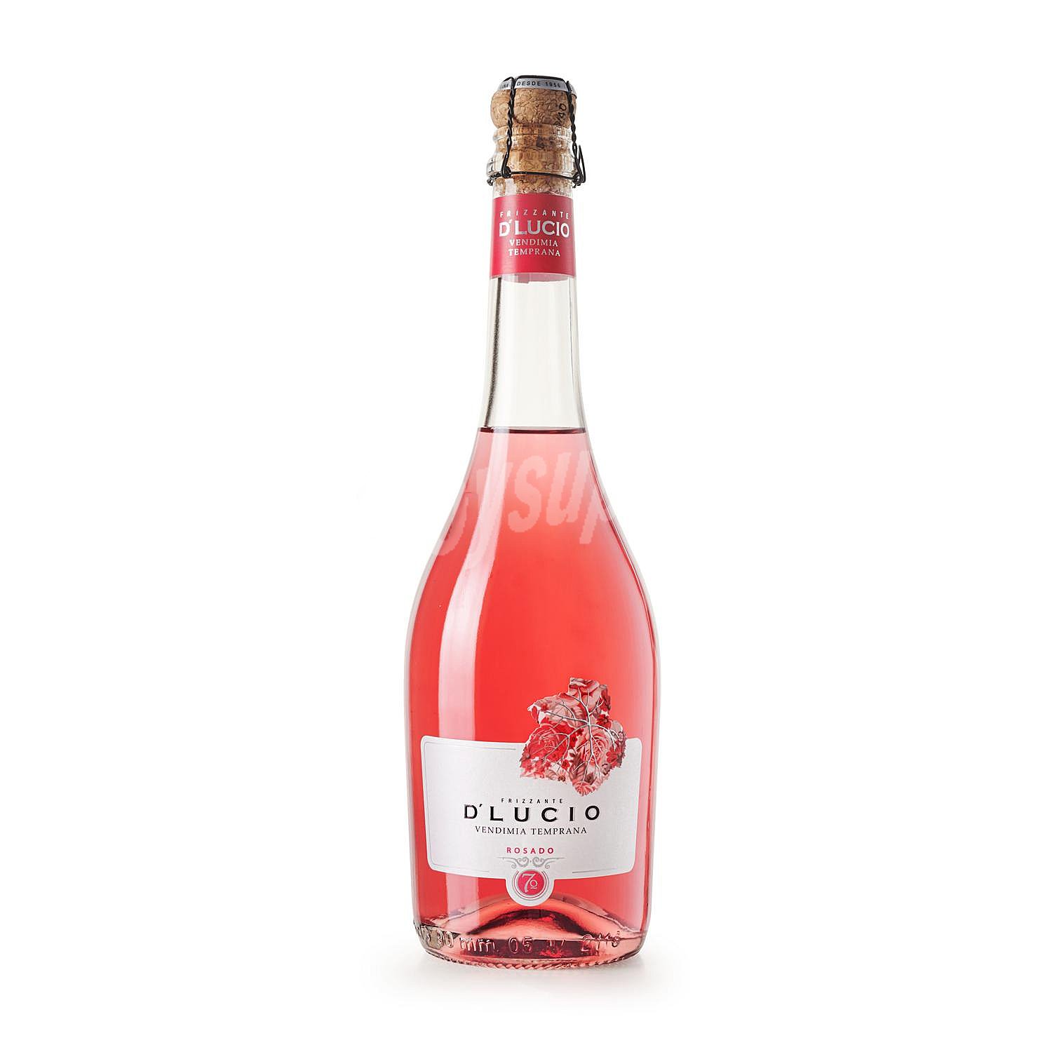 Vino frizzante rosado d'lucio vendimia temprana