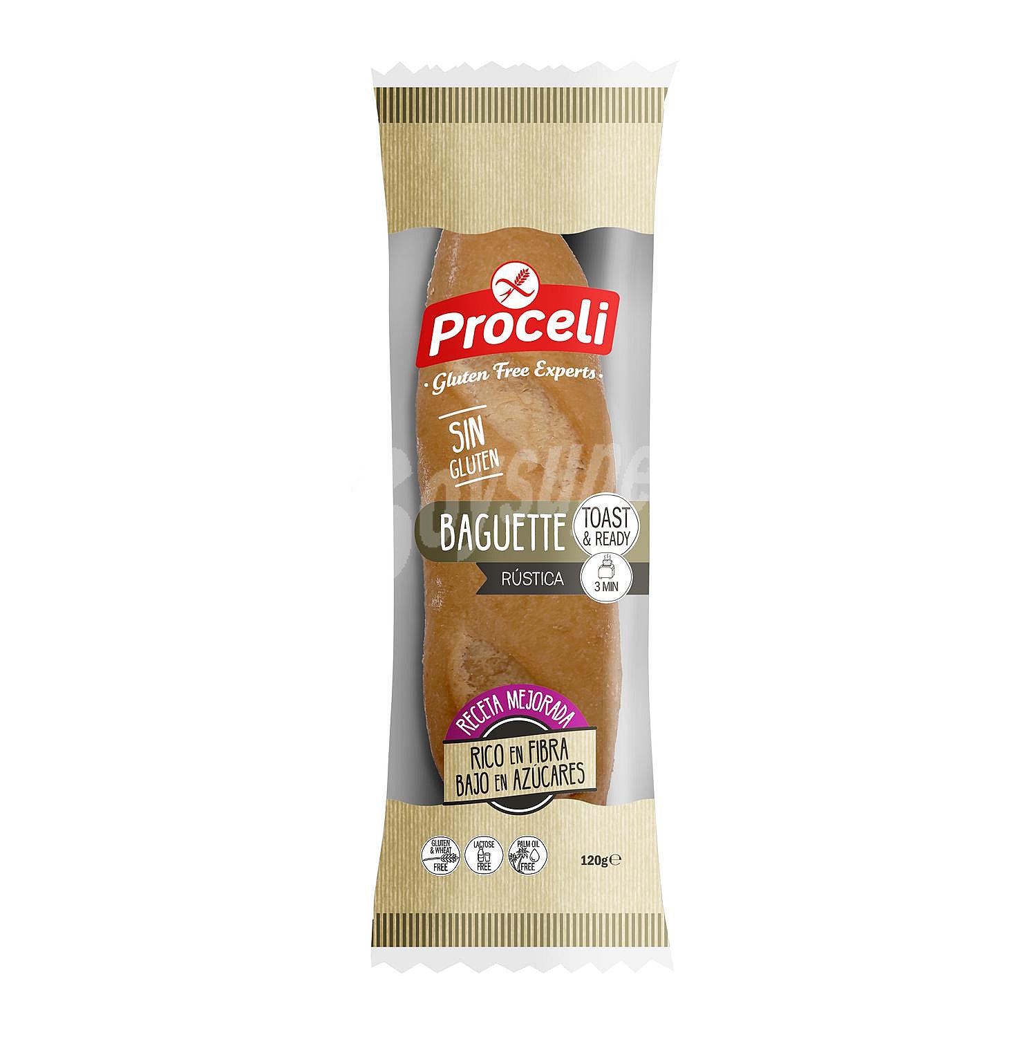 Baguette rústica Proceli sin gluten sin lactosa