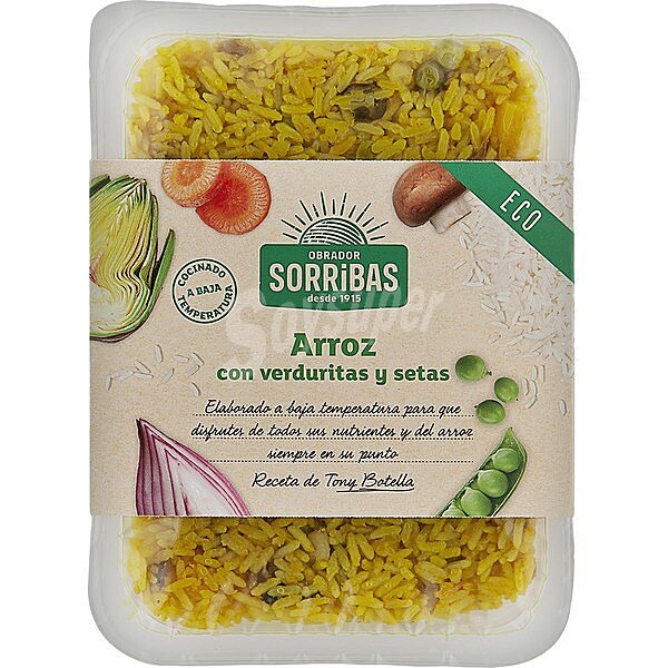 Arroz con verduritas y setas ecológico