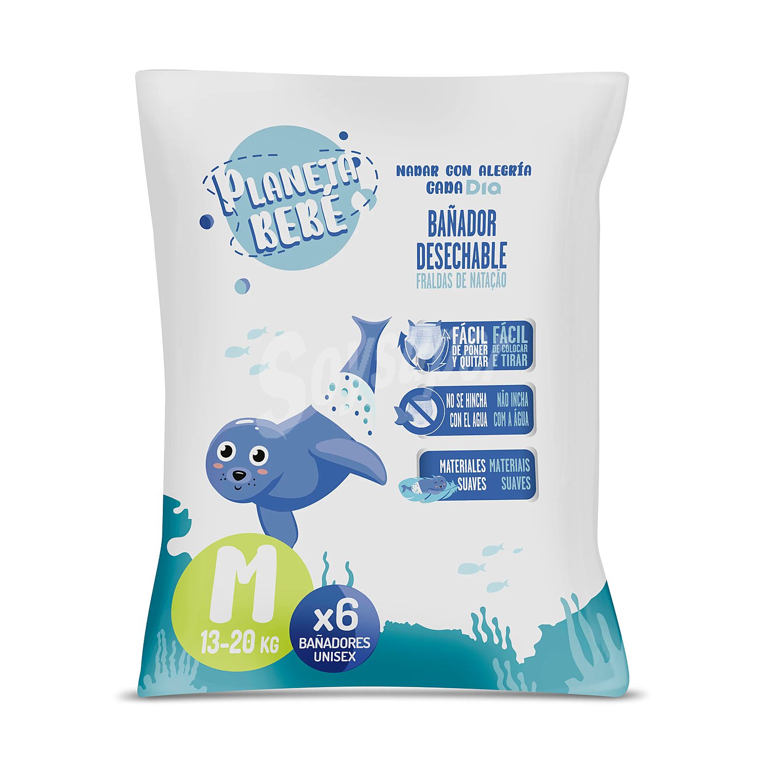 Bañador desechable 13-20 kg talla M Planeta Bebé