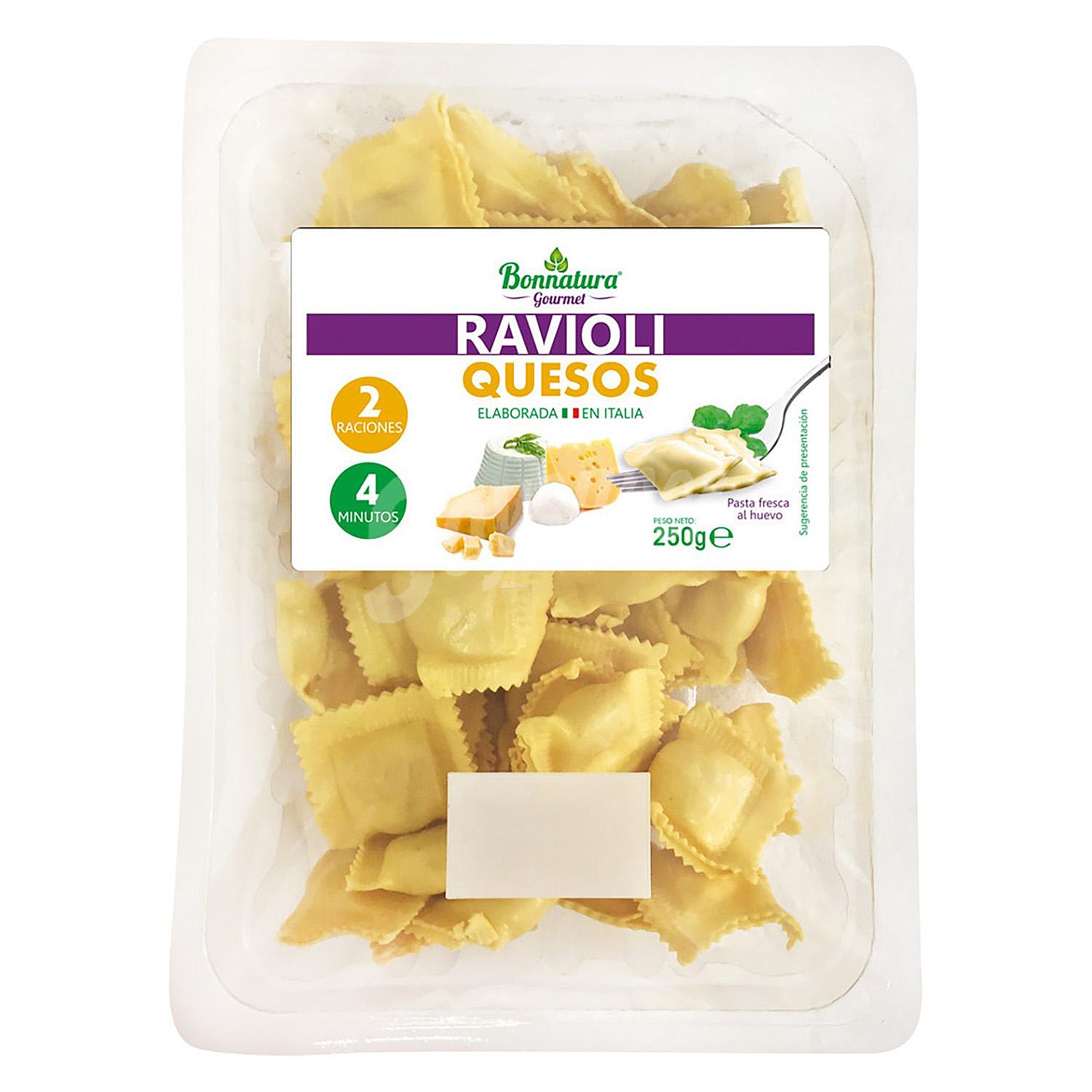 Ravioli 4 quesos Bonnatura