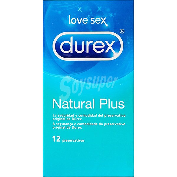 Love Sex Natural Plus preservativo seguro y cómodo caja 12 unidades