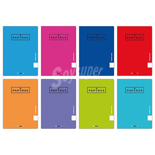 Cuaderno de grapas A4 cuadrícula 4x4 48 hojas tapa flexible, unipapel