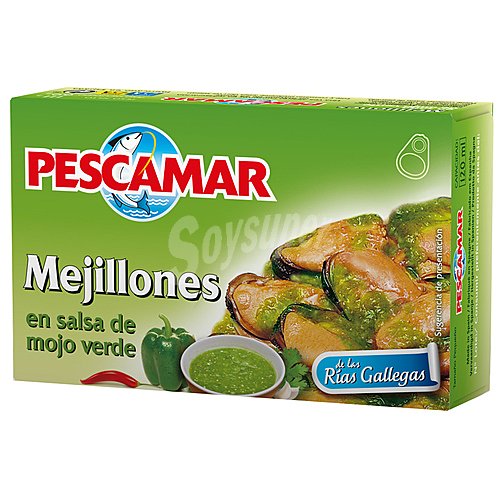 Pescamar Mejillones en salsa mojo verde pescamar