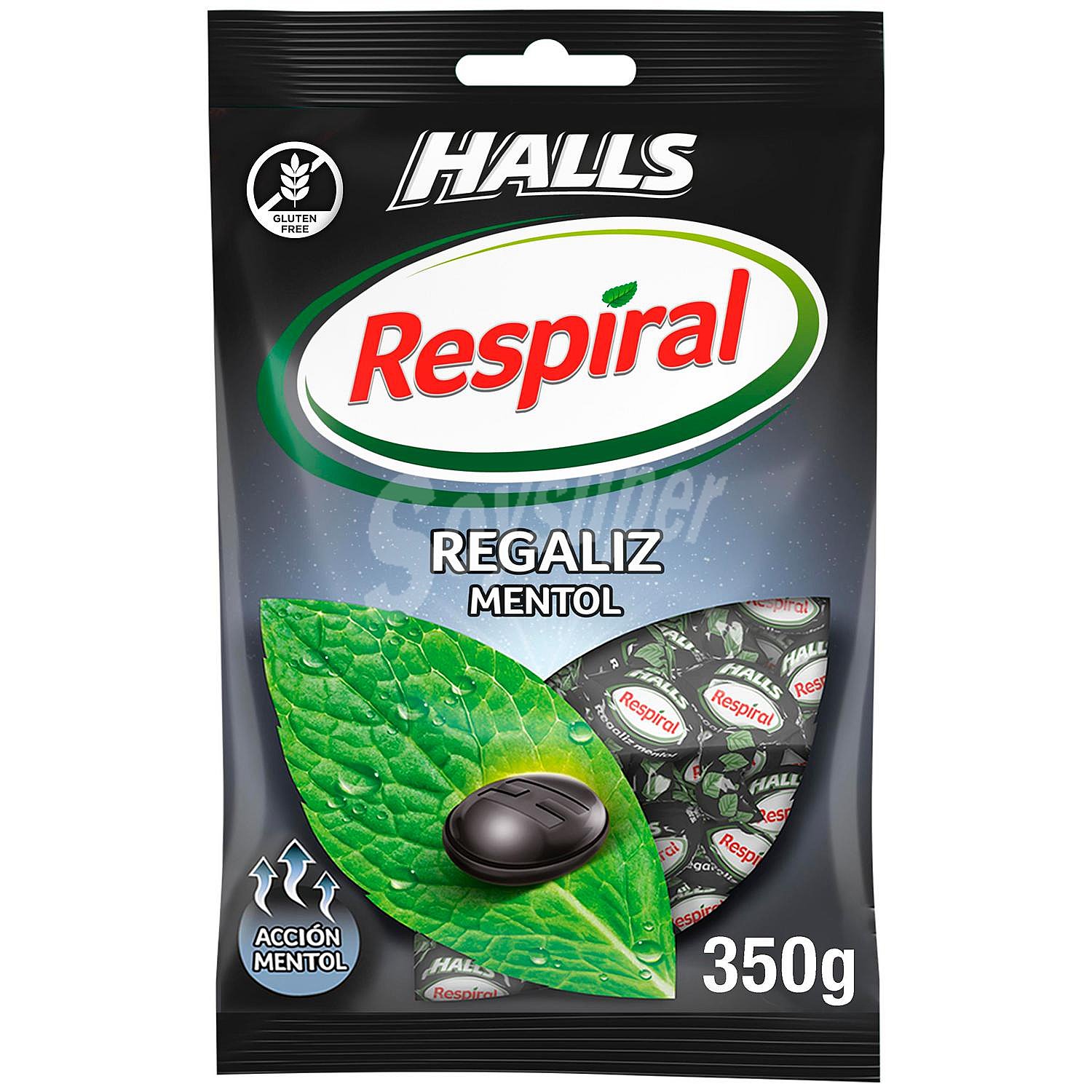 Caramelos sabor regaliz Respiral sin gluten y sin lactosa