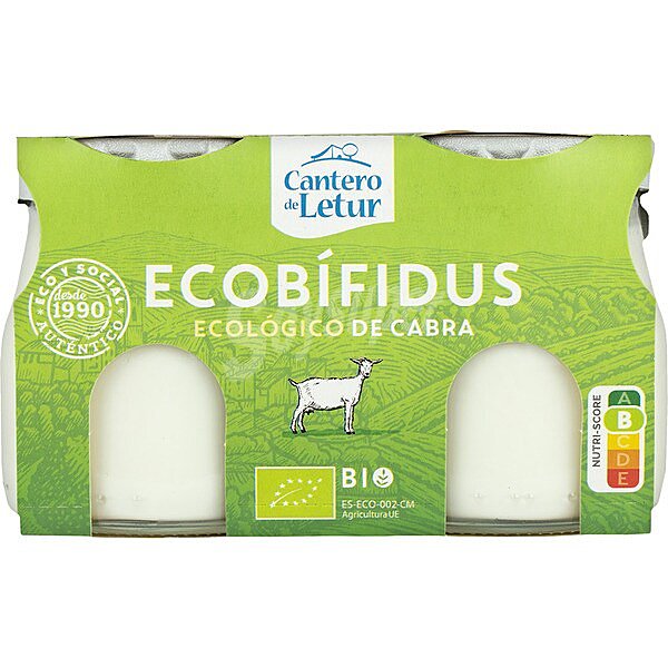 Yogur ecobífidus natural de cabra ecológico