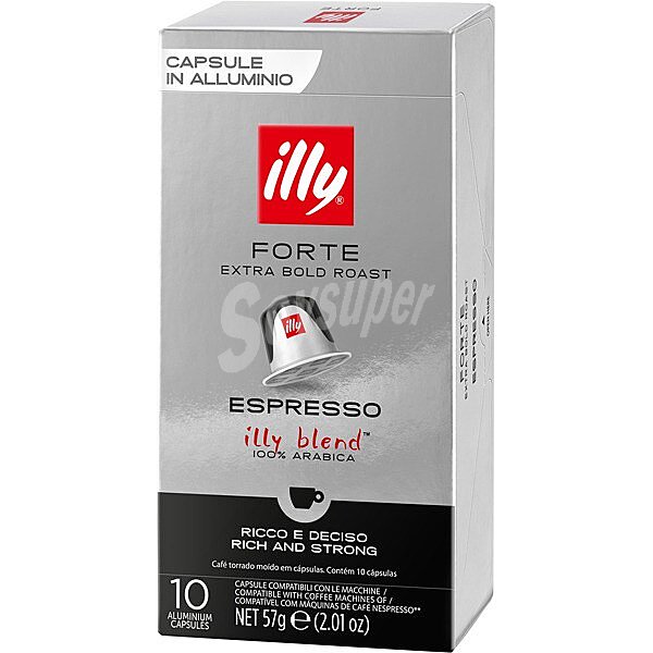 Forte café espresso 100% arábica compatibles con máquinas Nespresso