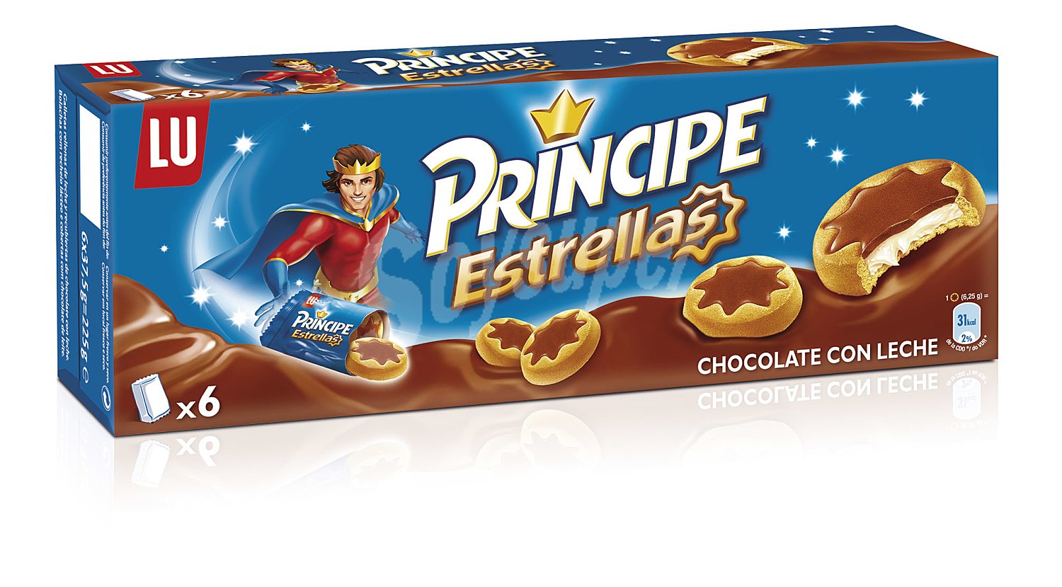 Galletas de chocolate con leche Estrellas Príncipe