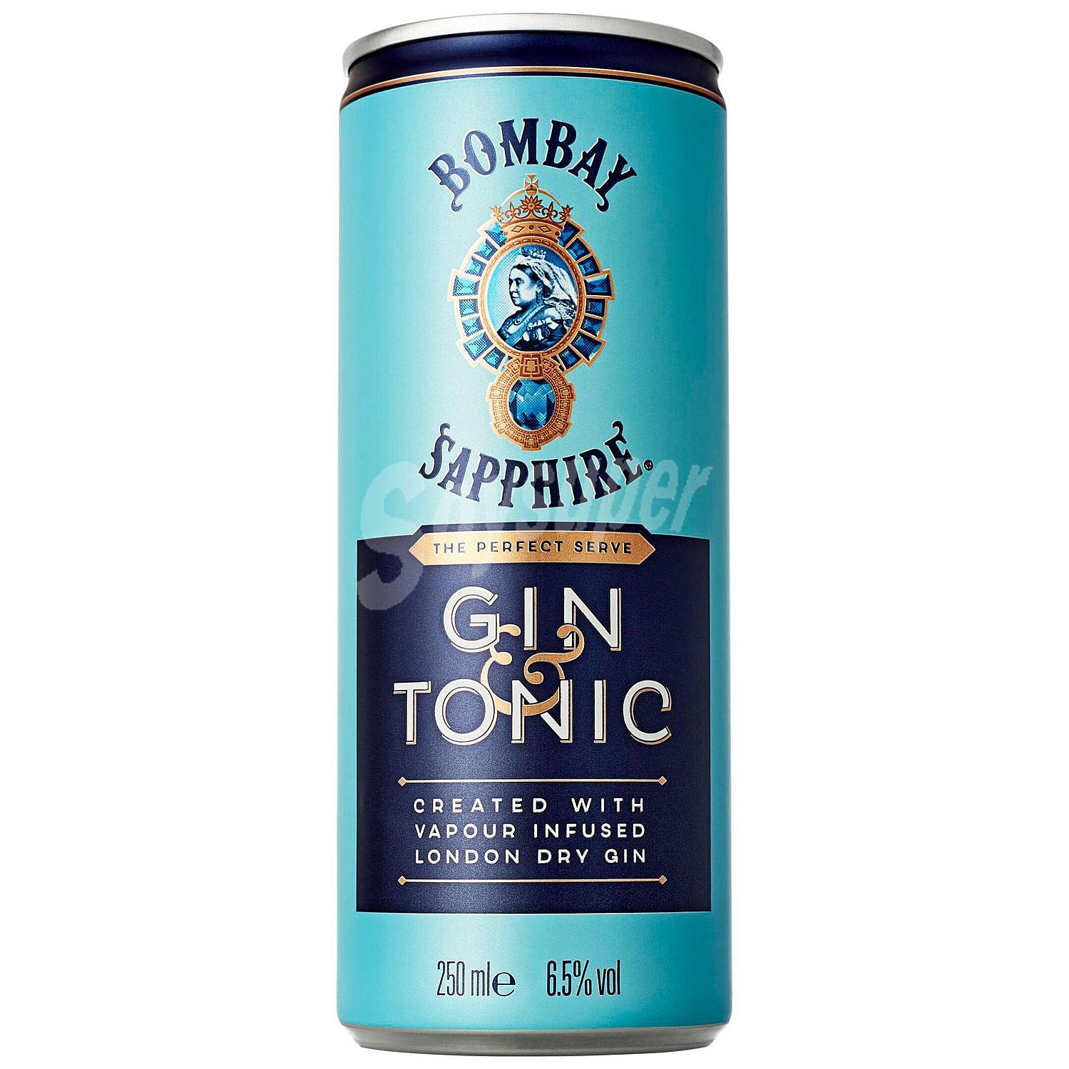 Combinado de Bombay Sapphire London Dry Gin con tónica & tonic