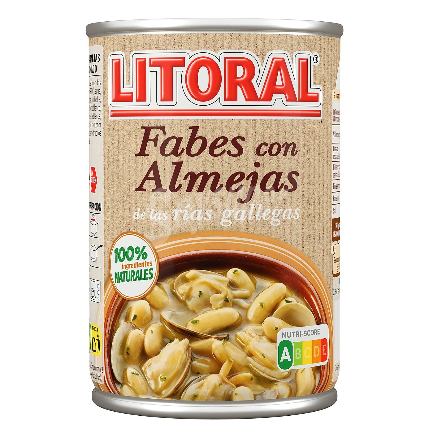 Fabes con almejas litoral