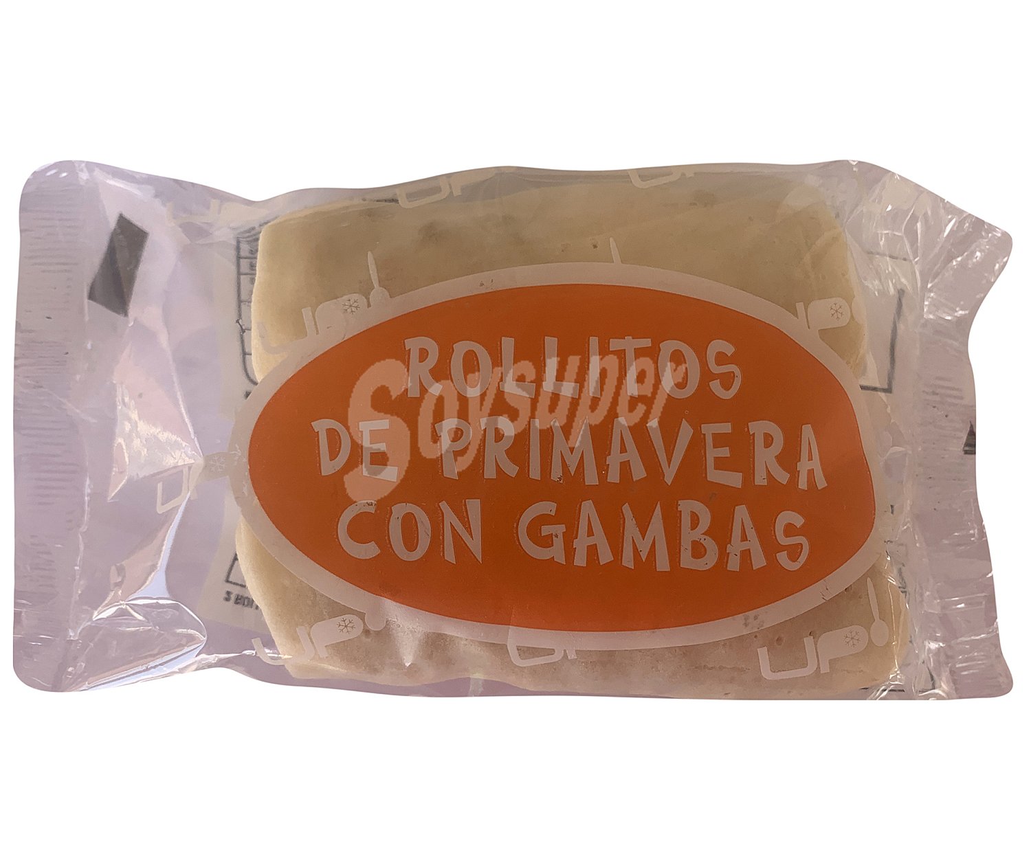 Rollitos de primavera congelados, con gambas