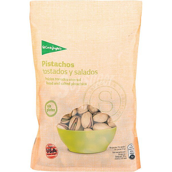 Pistachos tostados y salados Sin Gluten bolsa 175 g