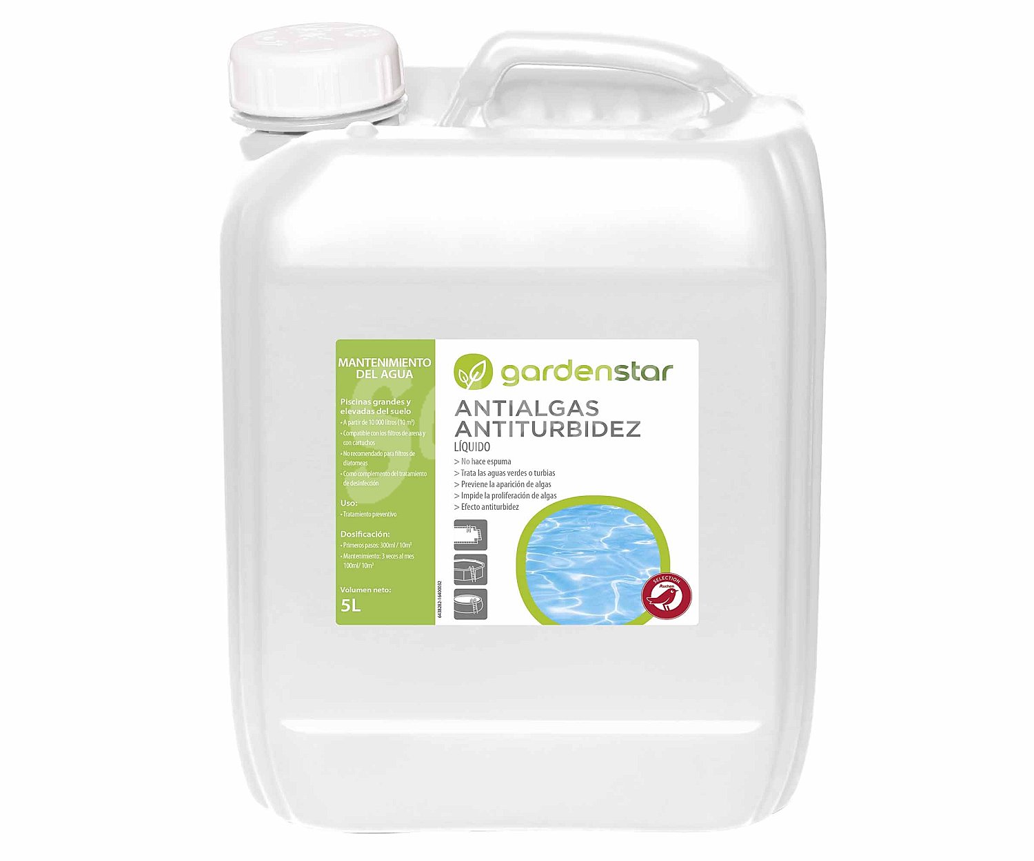 Antialgas con floculante 5L piscina,