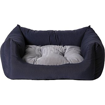 Cama para perros y gatos Confort loneta azul talla grande 86x76x25 cm 1 unidad