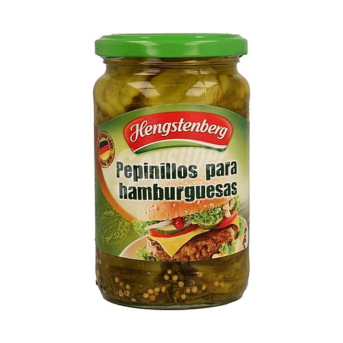 Hengstenberg Pepinillos grandes en rodajas para hamburguesas hengstenberg