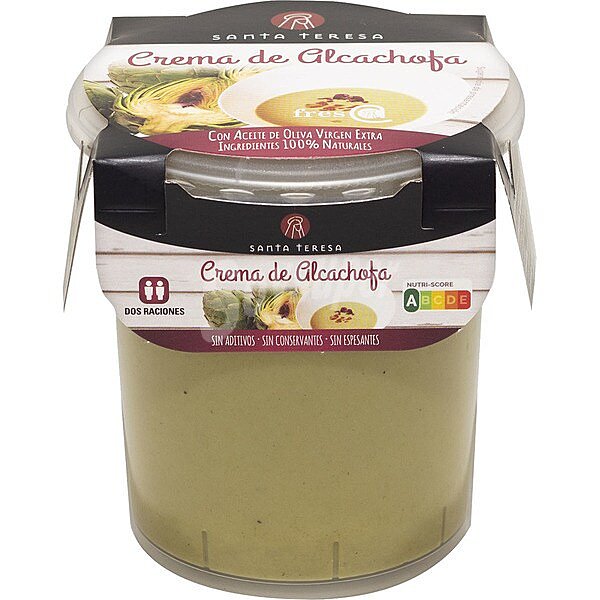 Crema de Alcachofas Santa Teresa sin gluten y sin lactosa