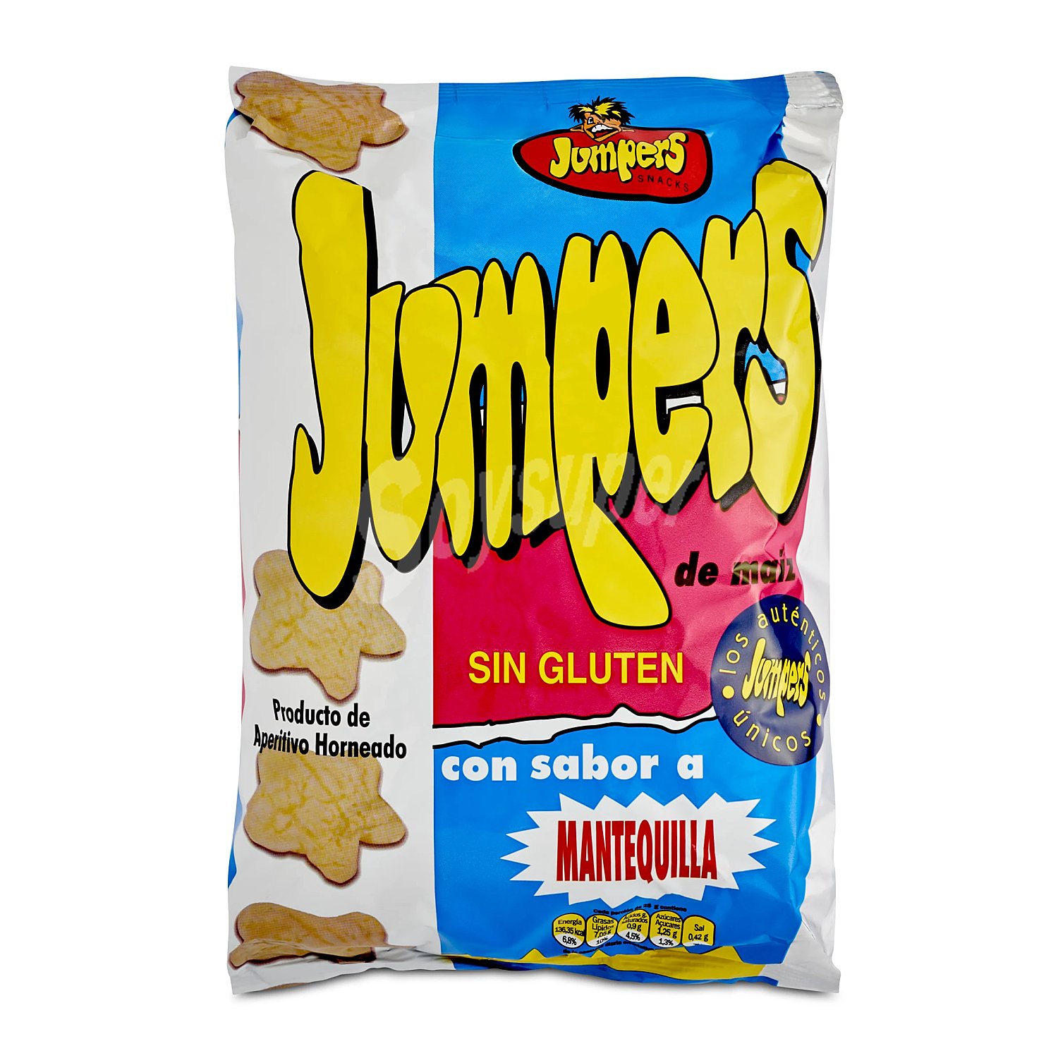 Aperitivo sabor mantequilla Jumpers sin gluten