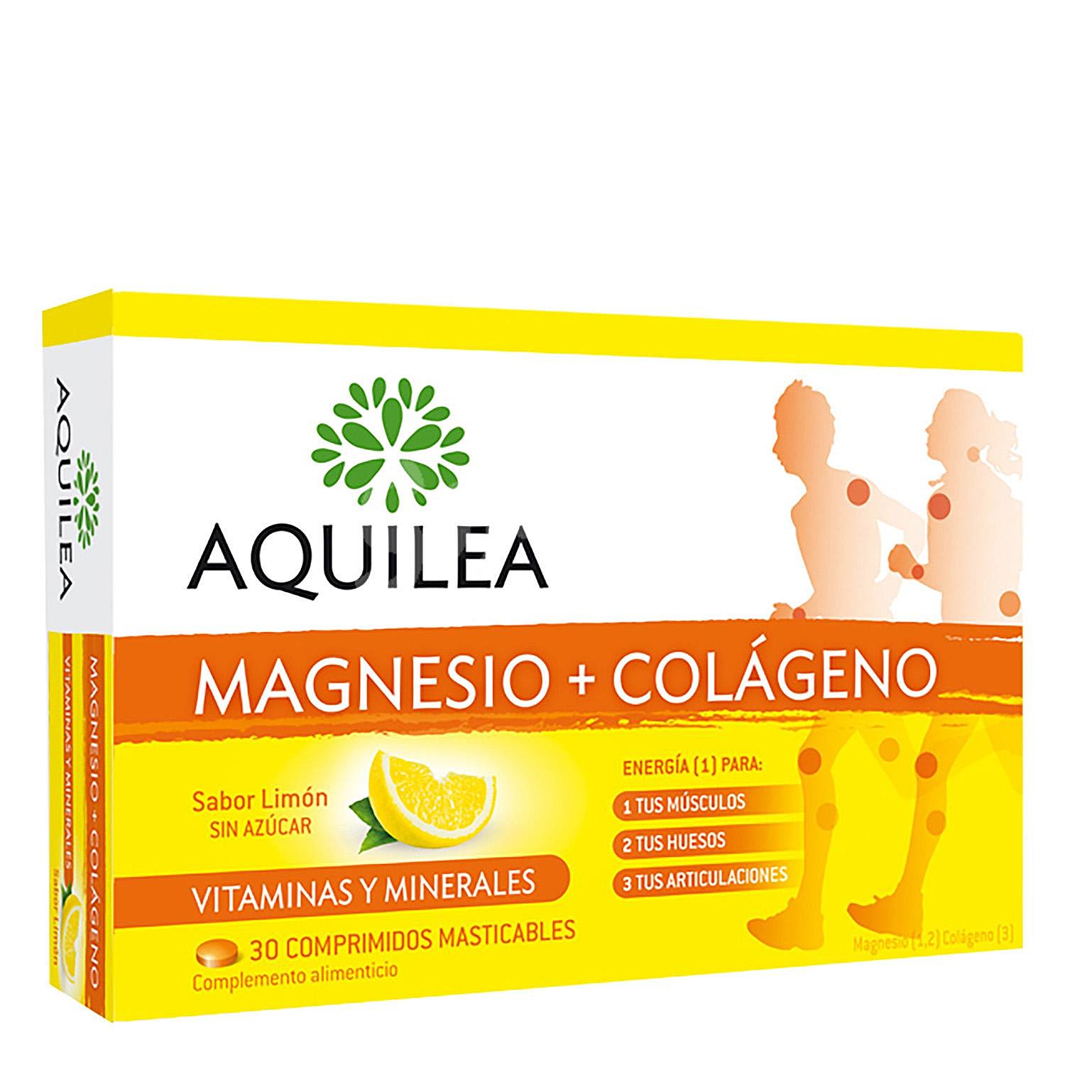 Magnesio + Colágeno Vitaminas y minerales Aquilea