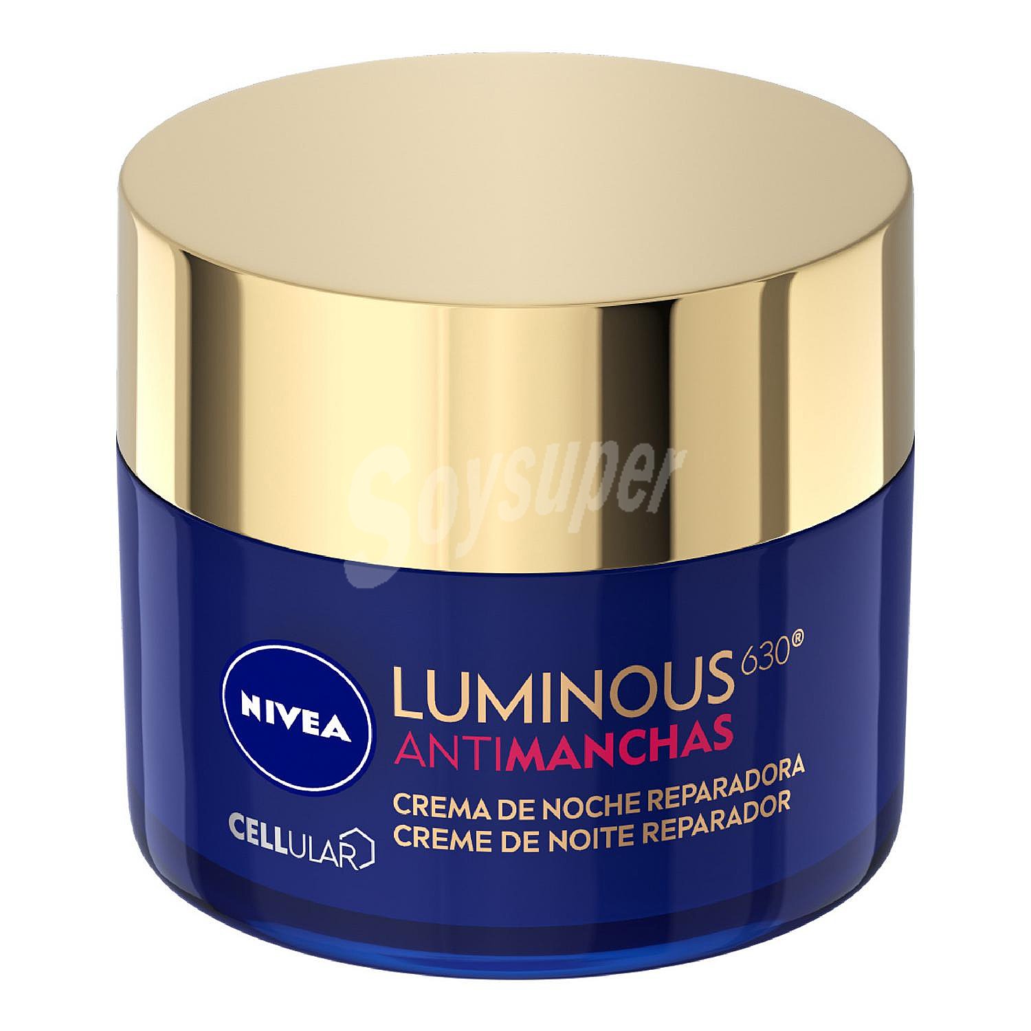 Crema facial cuidado de noche reparadora Luminous 630 Antimanchas Nivea cellular filler