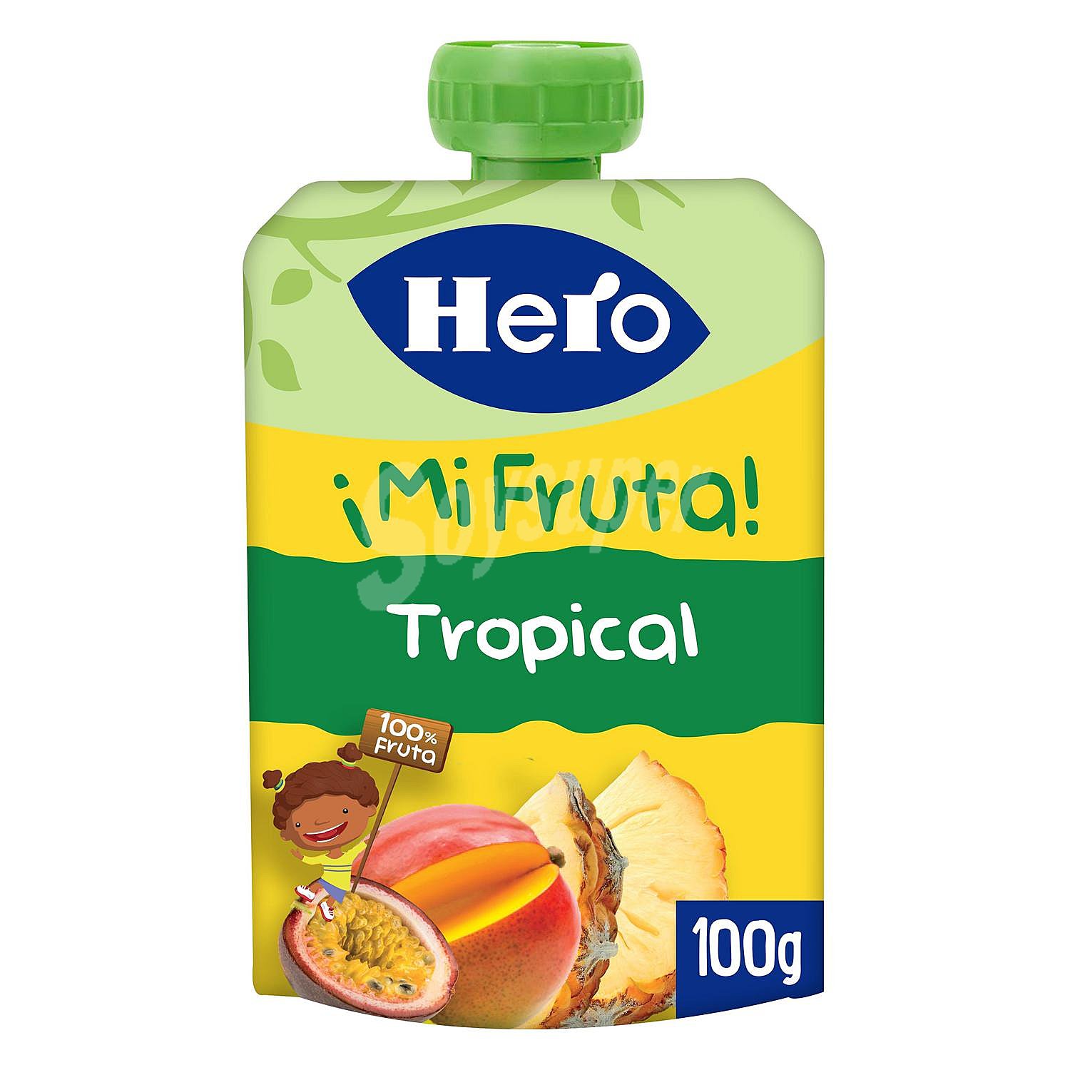 Bolsita de fruta tropical Hero Mi Fruta sin gluten