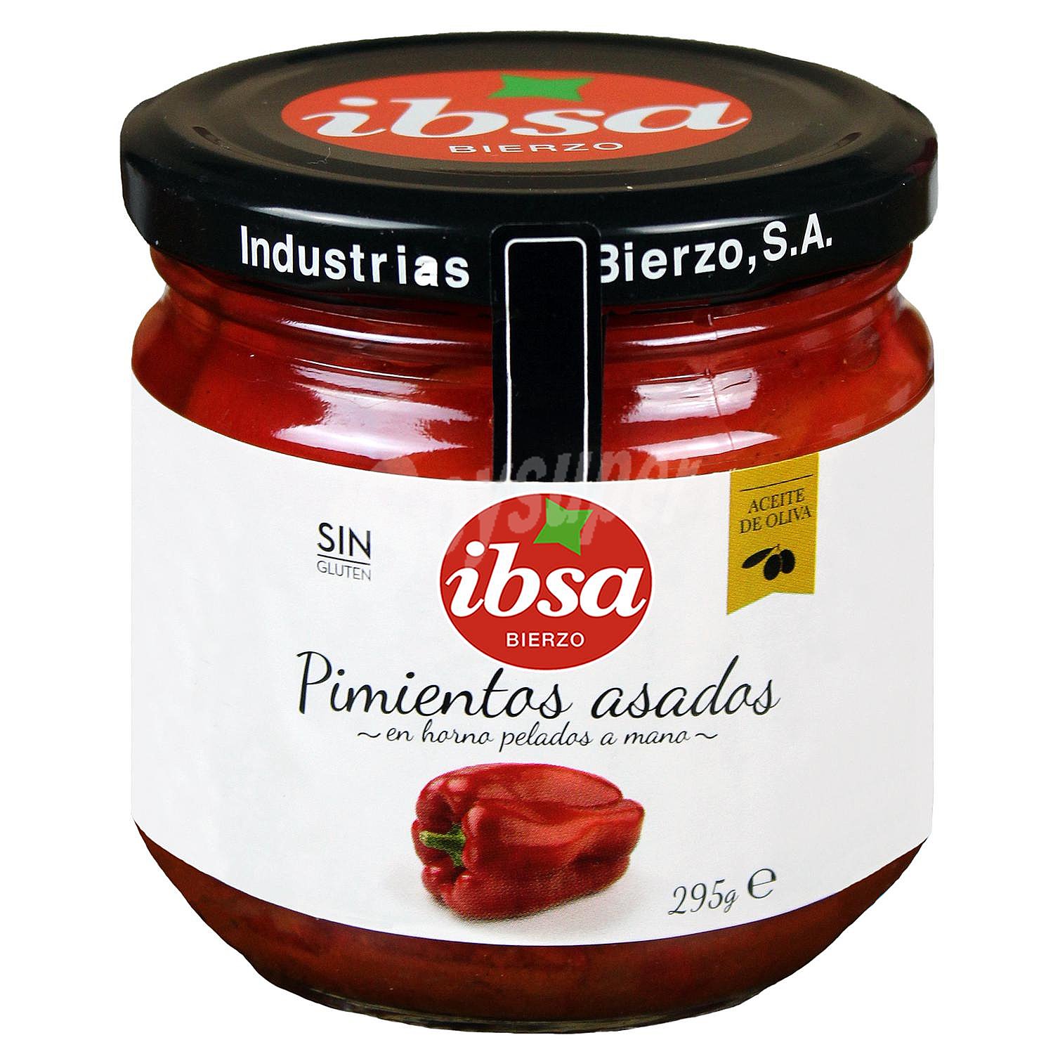 Pimientos asados con aceite de oliva Ibsa sin gluten