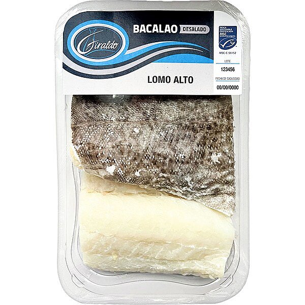 Premium lomos de bacalao desalado