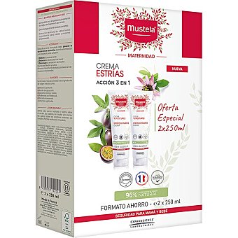 Crema prevención estrías duplo 2 unidades de 250 ml caja 500 ml