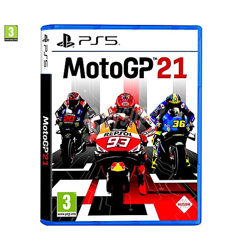 Motogp 21 para Playstation 5. Género: carreras, motos. pegi: +3.