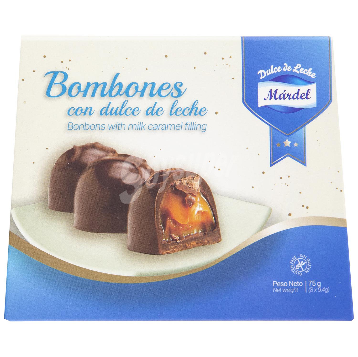 Bombones de chocolate con dulce de leche Márdel sin gluten