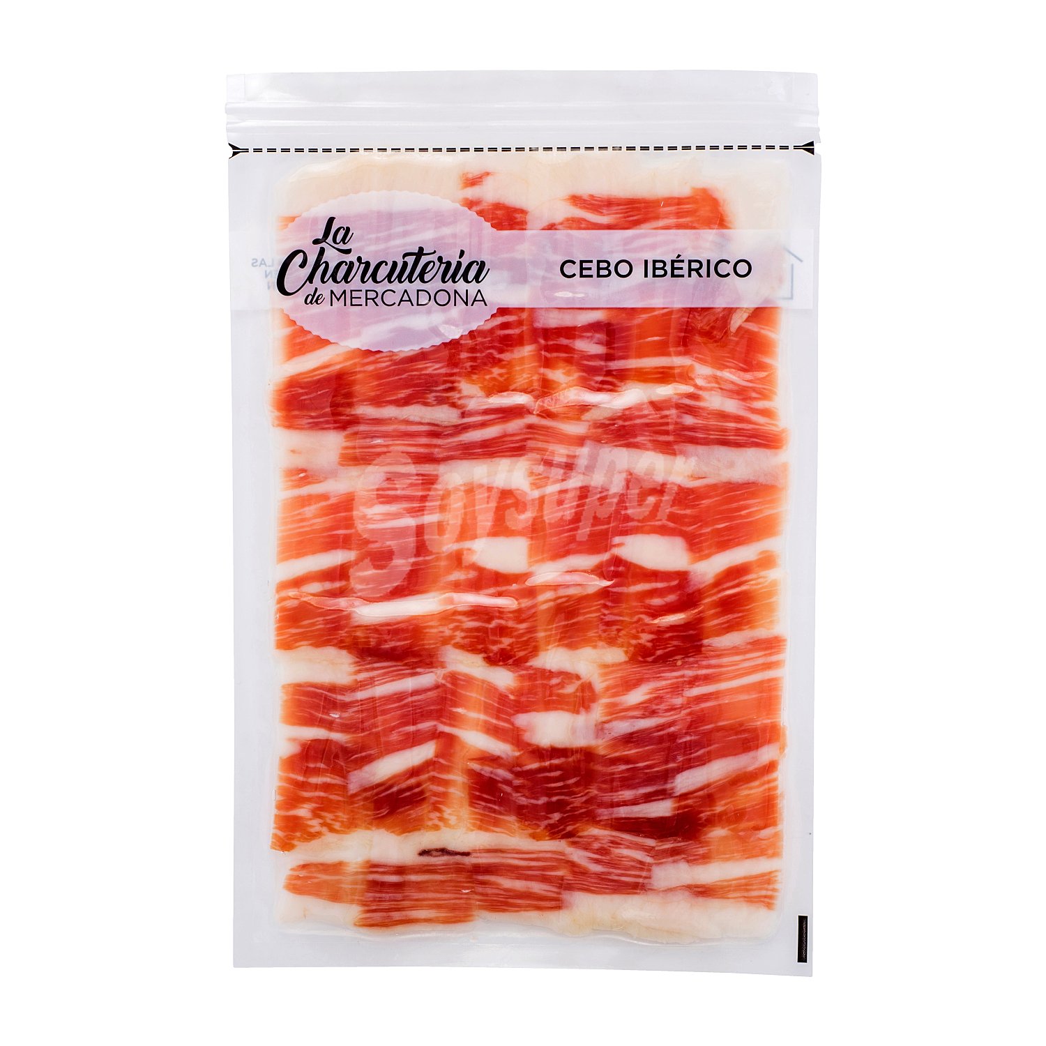 Jamon cebo iberico lonchas 50% raza iberica (corte con cuchillo - envasado al vacio)