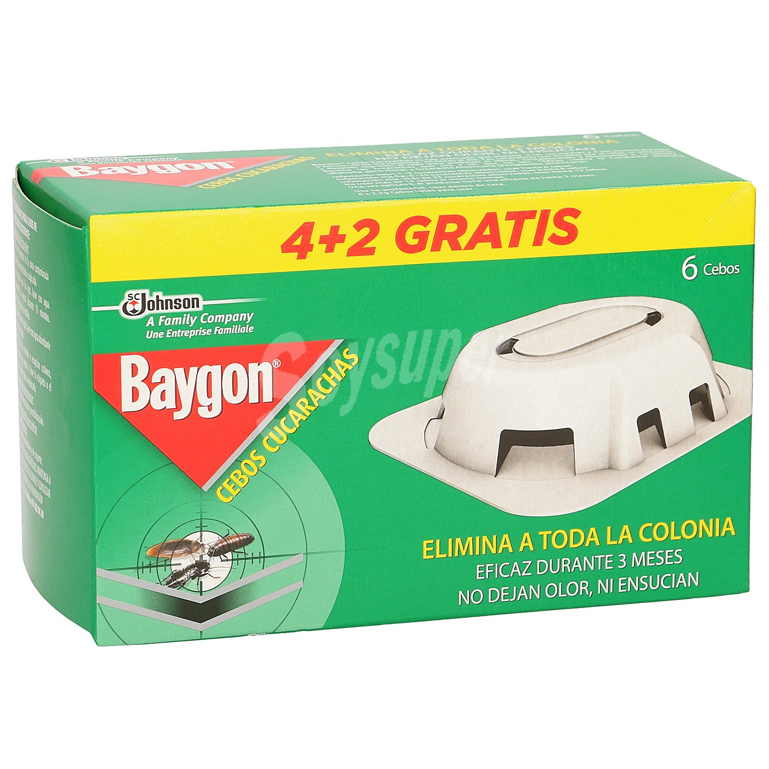 Cebo para cucarachas caja 6 uds