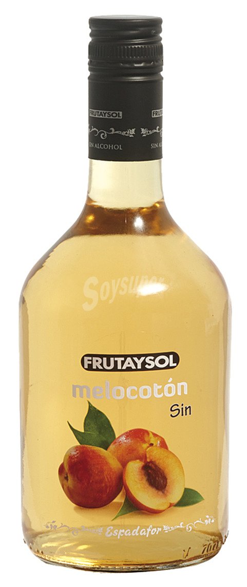 Licor de melocotón sin alcohol