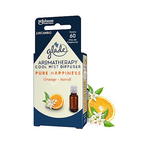 Glade Difusor recambio Pure Happiness (naranja + neroli) glade aromatherapy