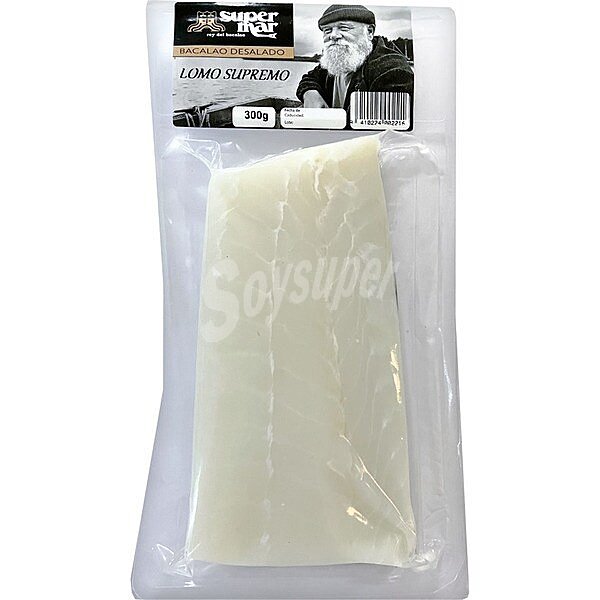 Lomo supremo de bacalao desalado envase 300 g