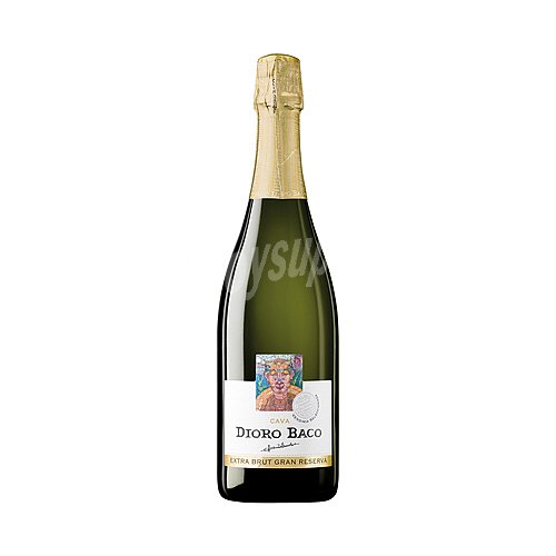 Dioro baco Cava brut gran reserva de categoria extra, elaborado a traves de vendimia seleccionada dioro baco