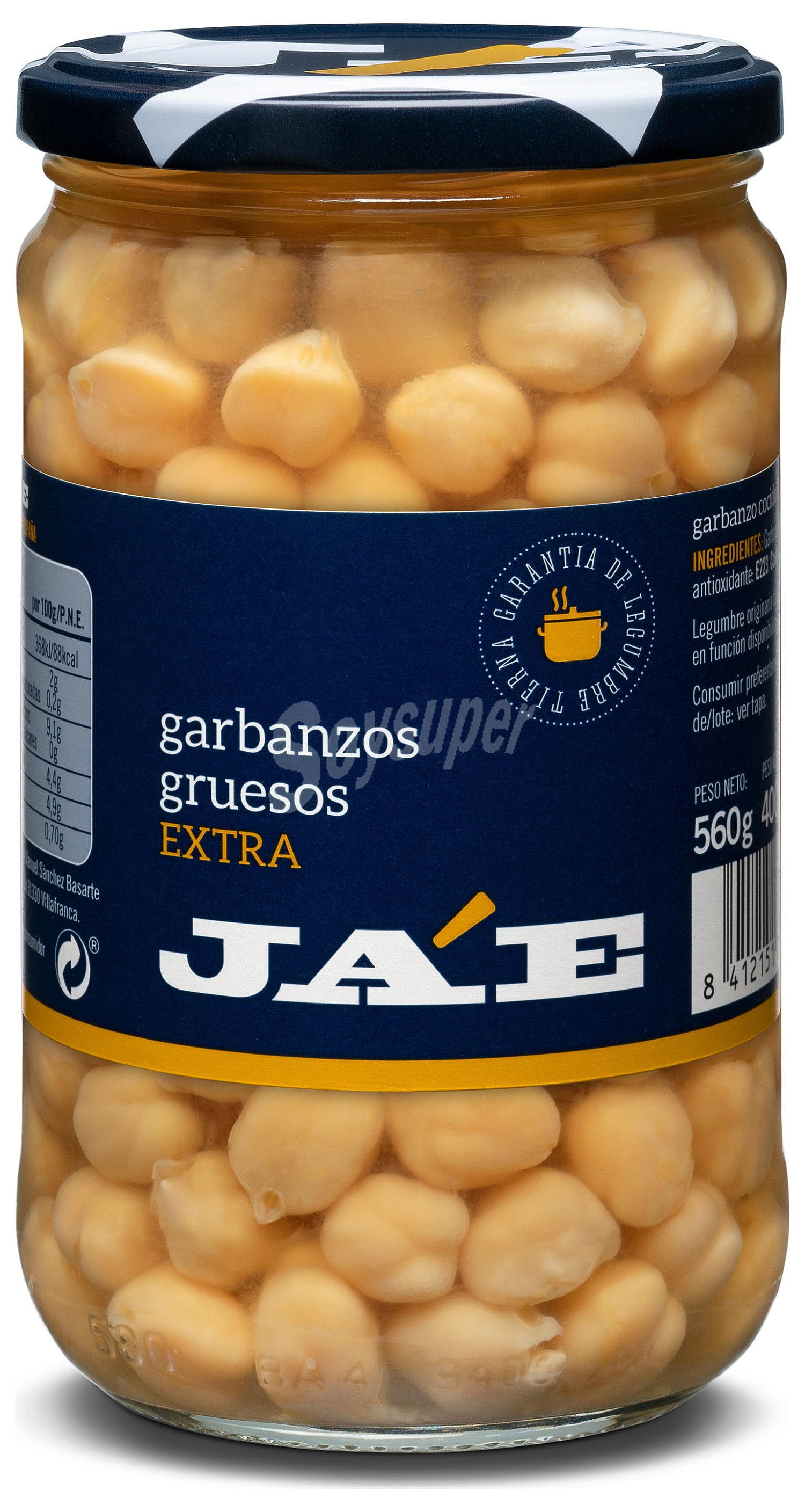 Garbanzo grueso extra cocido