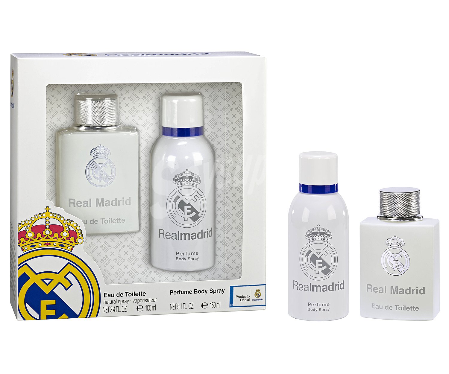 Estuche de colonia + desodorante 150 ml. Real Madrid 1 ud