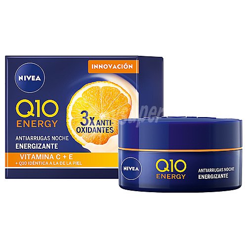 Nivea Crema de noche con acción energizante y antiarrugas nivea Q10 Energy