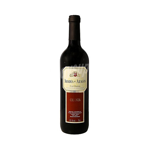 Abadía DE aragón Vino tinto crianza con D.O. Cariñena