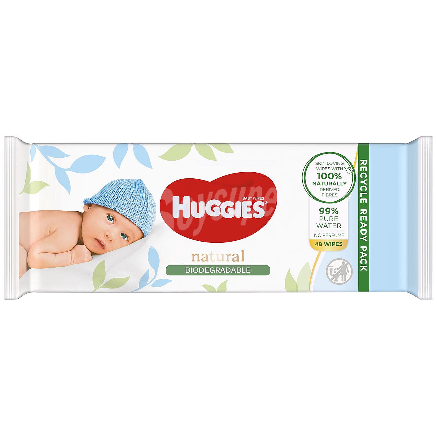 Toallitas para bebé natural biodegradable Huggies