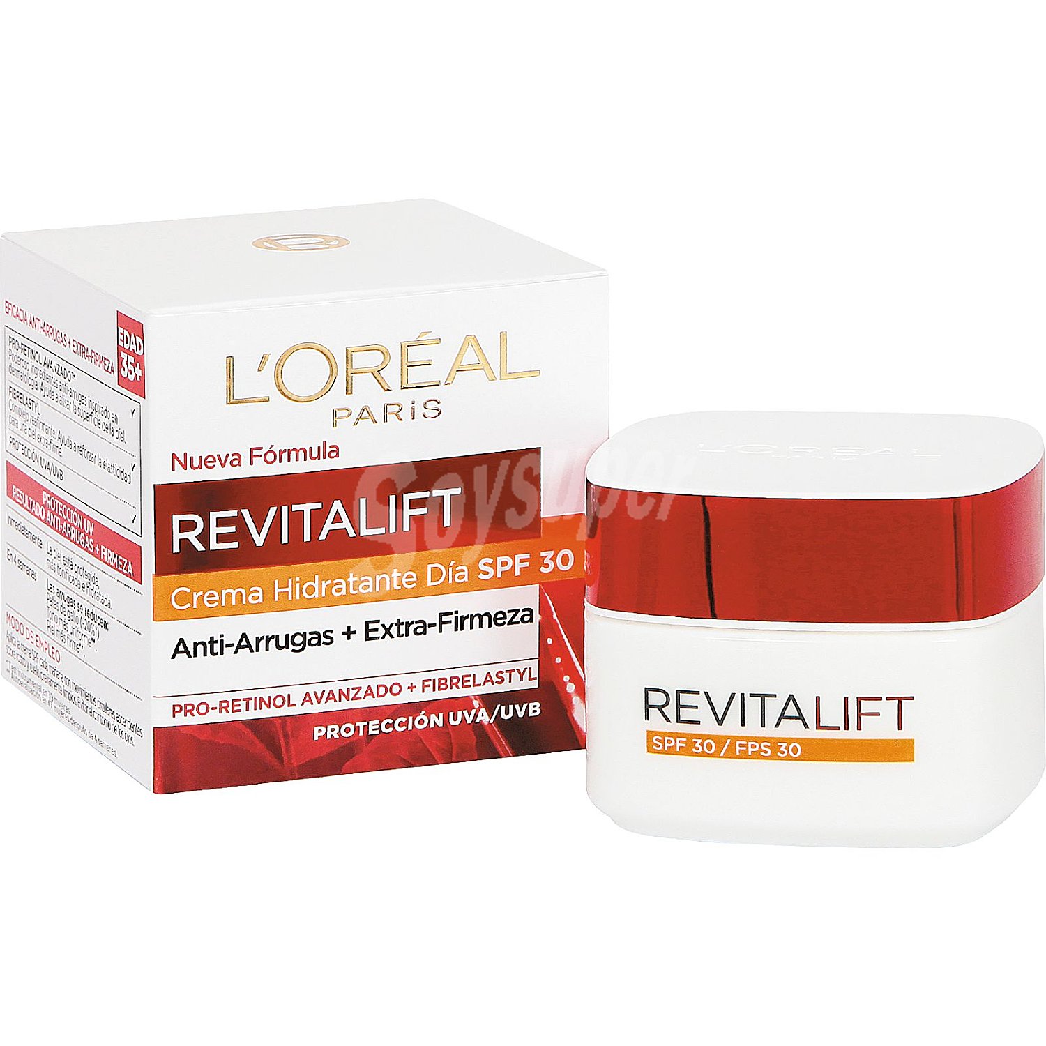 Crema de día antiarrugas con Pro-Retinol y proteccion solar 'oréal paris Revitalift 50 ml