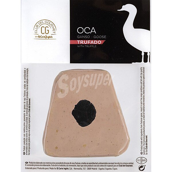 Bloc de foie gras de oca trufado