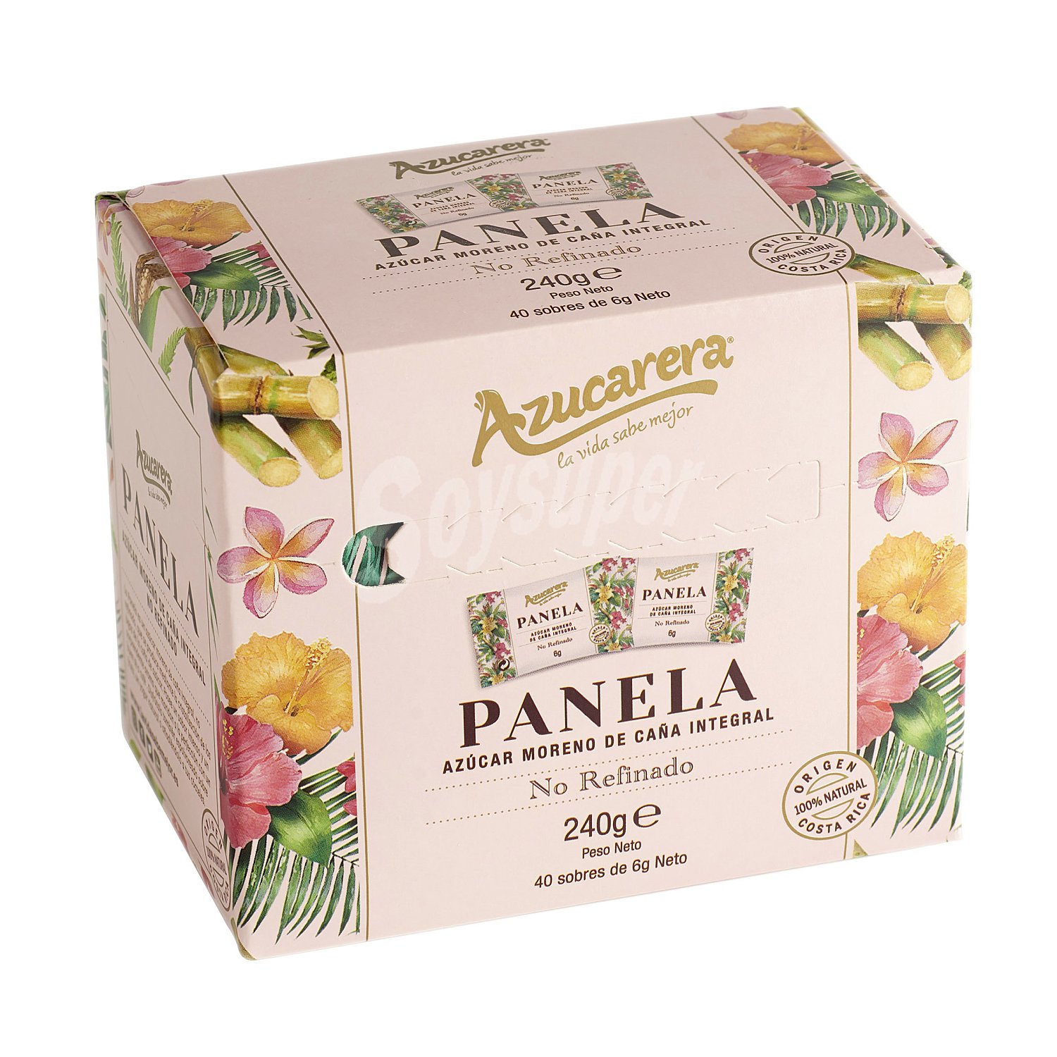 Panela en sobres 40 uds caja 240 gr