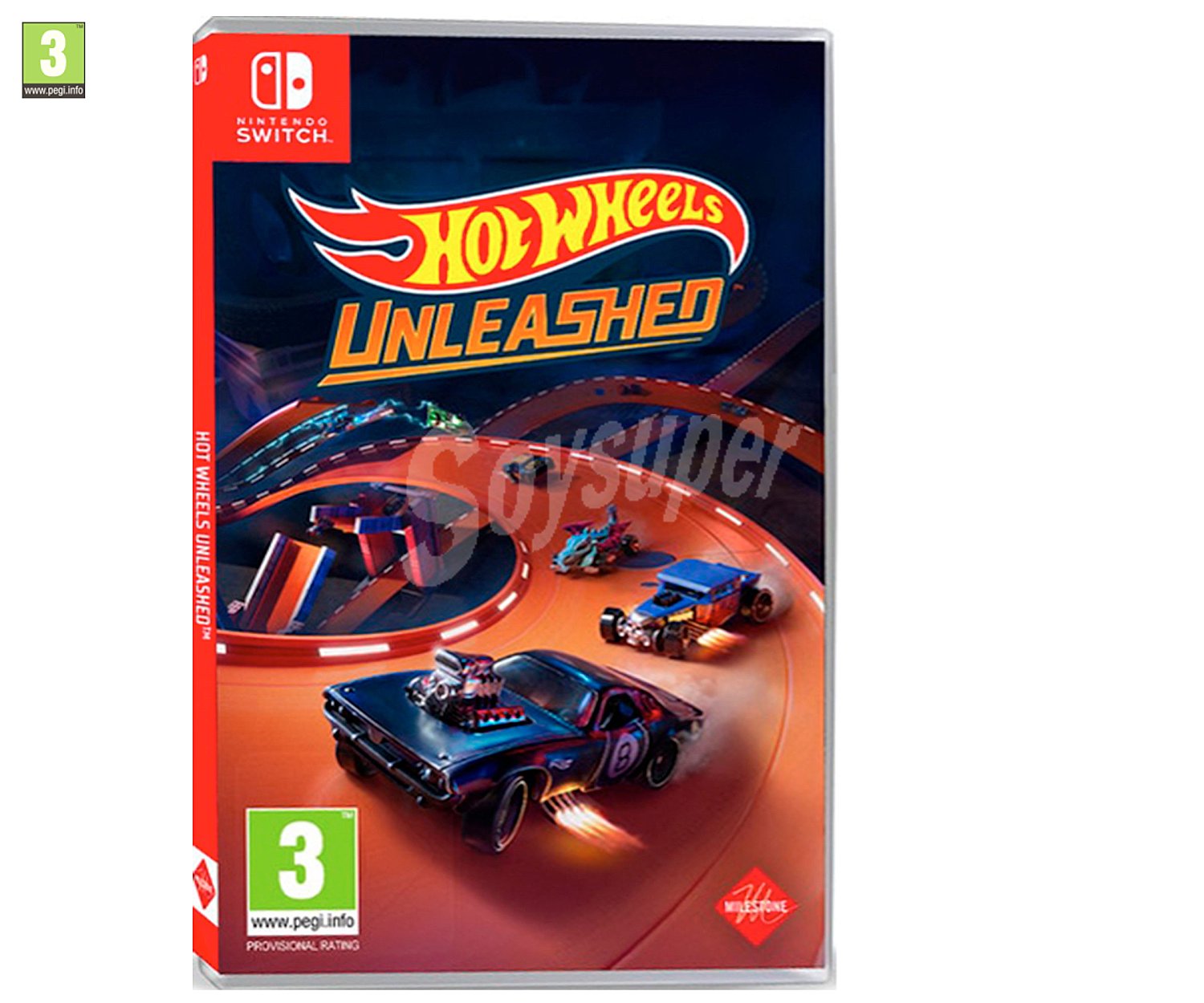 Hot Wheels Unleashed para Nintendo Switch. Género: carreras, coches. pegi: +3.