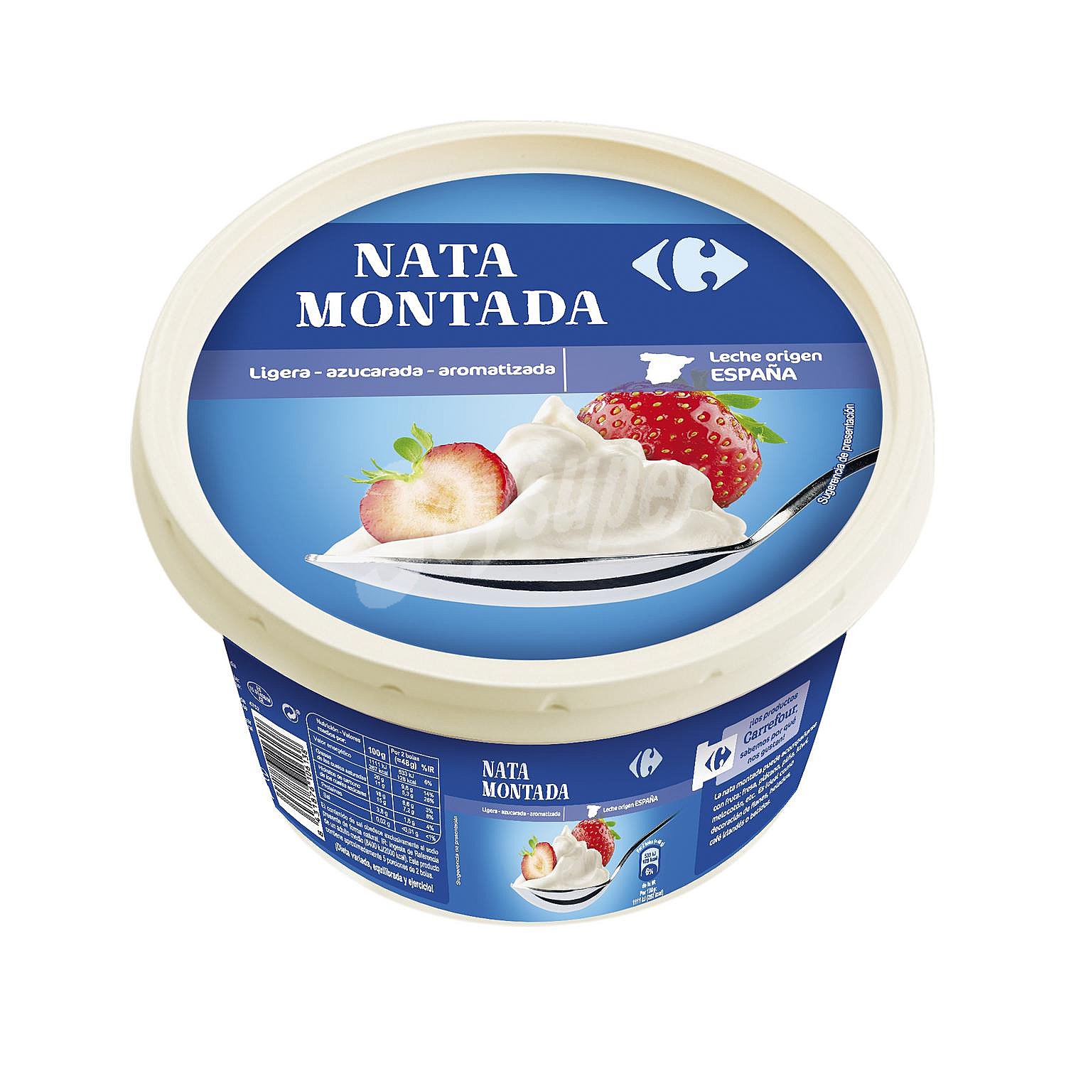 Nata montada azucarada Carrefour