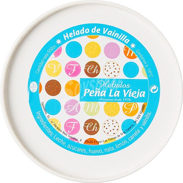 Helado de vainilla