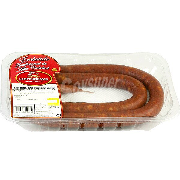 Longaniza fresca roja de cerdo