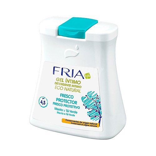 Fria Eco natural Gel para la higiene íntima con extracto de Té verde y menta y efecto refrescante