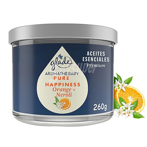 Glade Vela ambientador Pure Happiness (naranja + neroli) glade aromatherapy