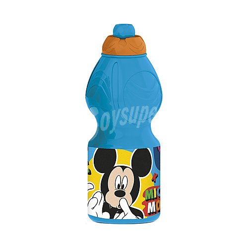 Botella deportiva infantil color azul con diseño Mickey, , stor